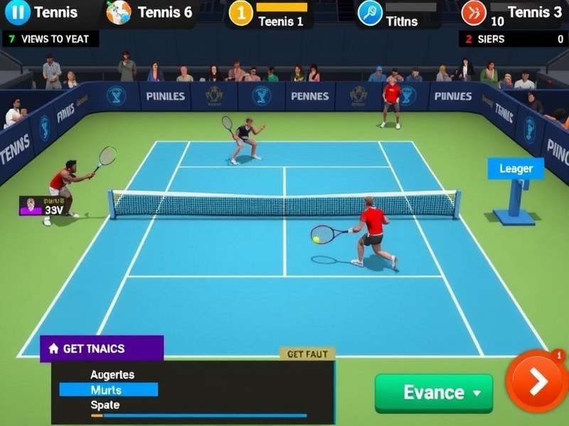 Tennis Clash Master Series tournament screen
